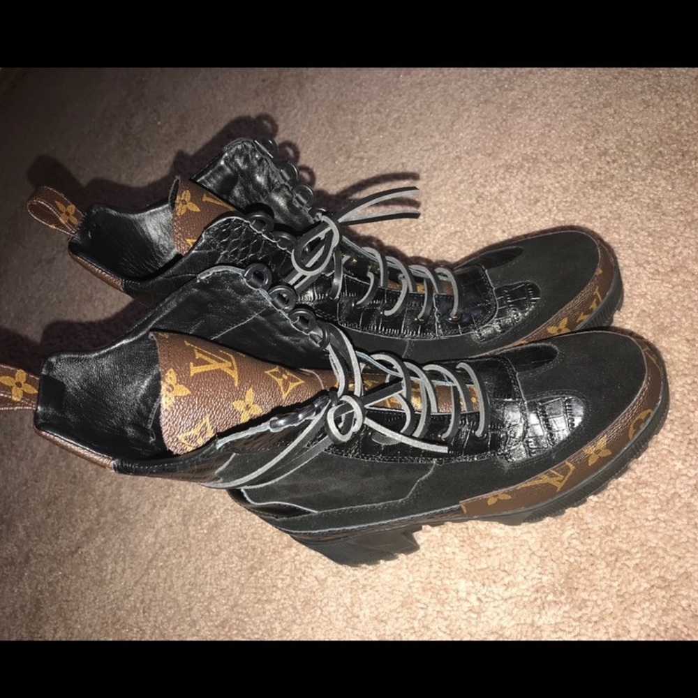 Louis Vuitton desert platform boots